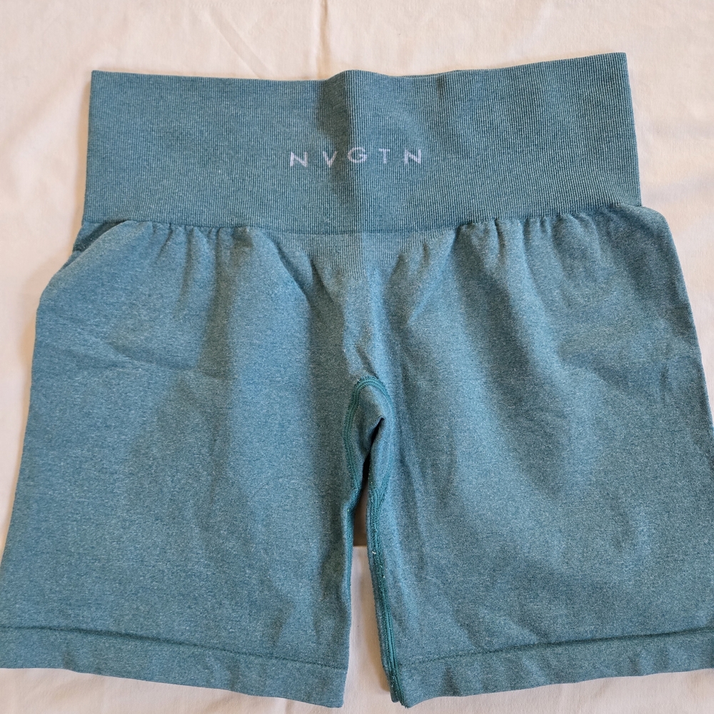NVGTN Women's Pro Seamless Shorts- Size M- Forest Green